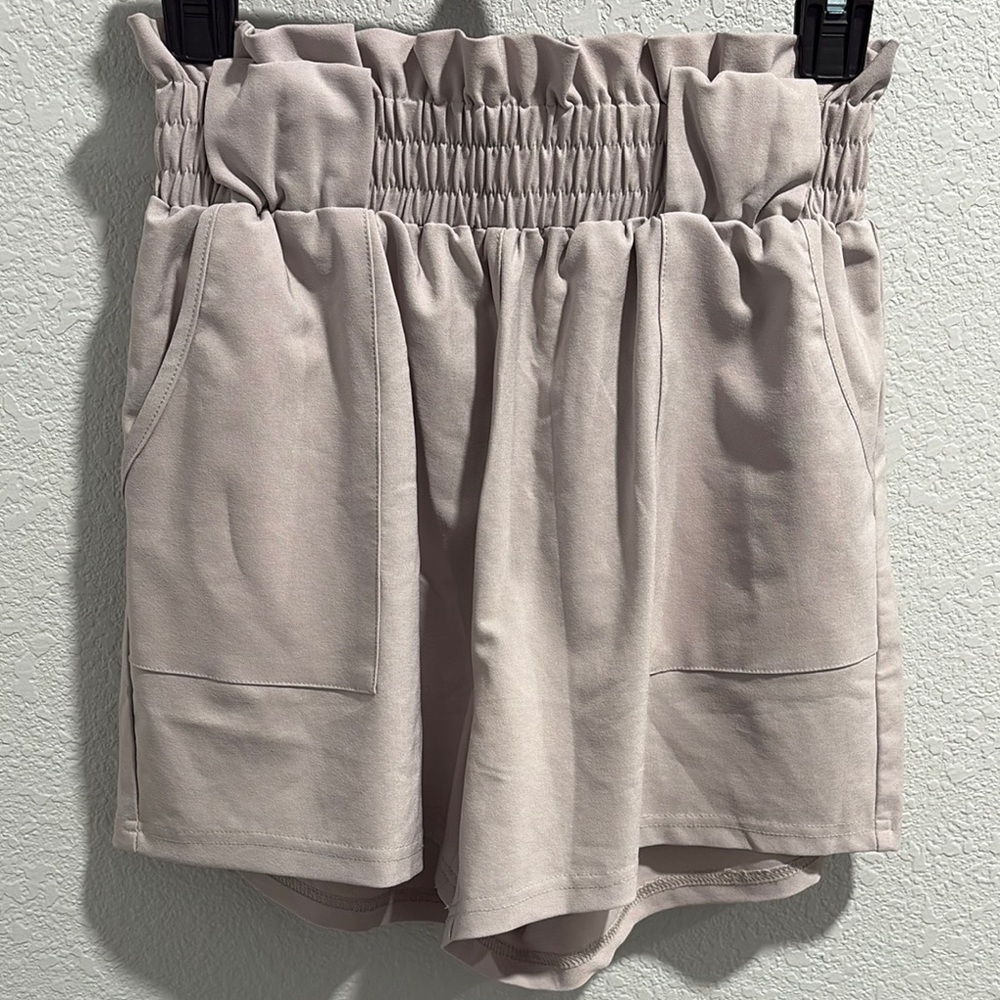 Grace Karin women’s elastic waist paper bag Shorts